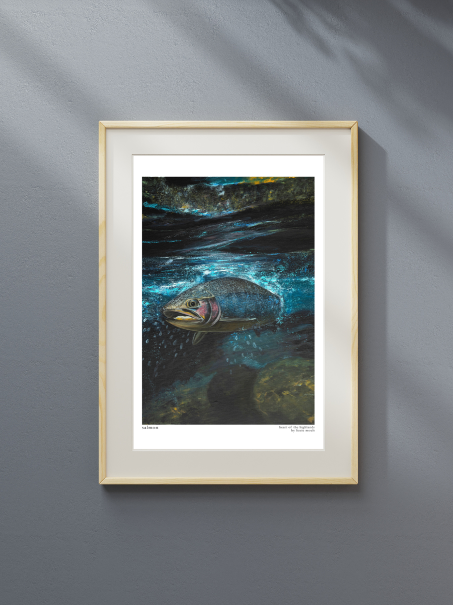 "Salmon" Heart of the Highland Series, Fine Art Print