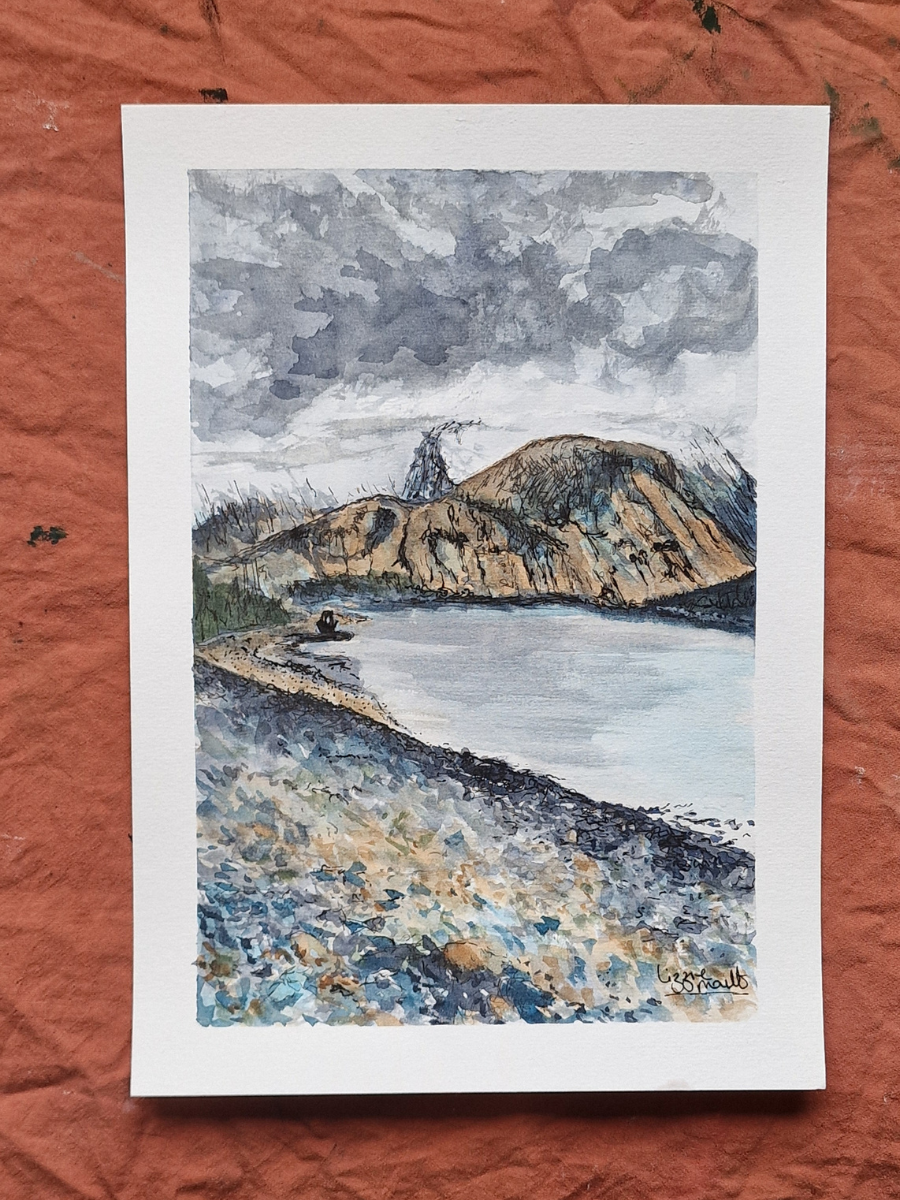 Shipwreck, Fort William - Watercolour