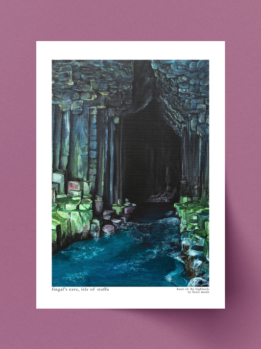 "Fingal's Cave, Isle of Staffa" Heart of the Highland Series, Fine Art Print