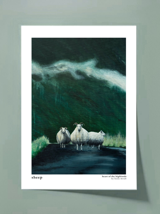 "Sheep" Heart of the Highland Series, Fine Art Print