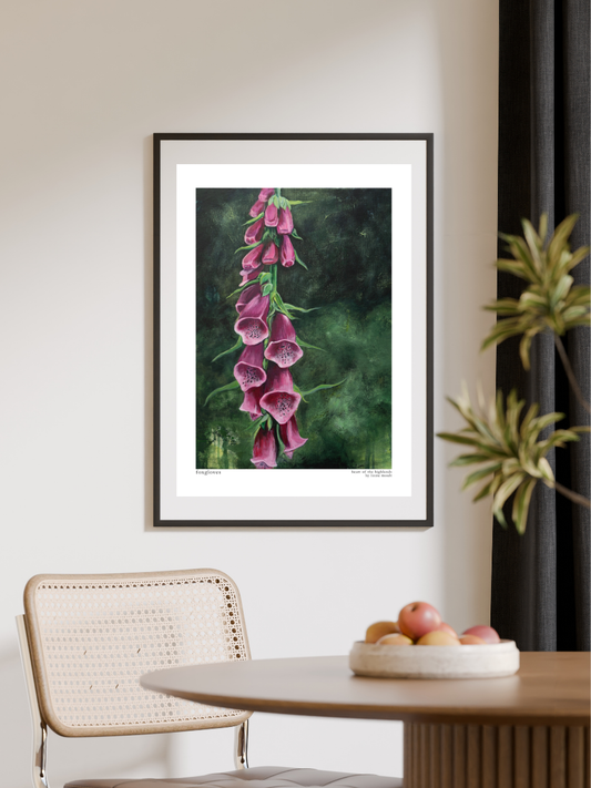 "Foxgloves" Heart of the Highland Series, Fine Art Print