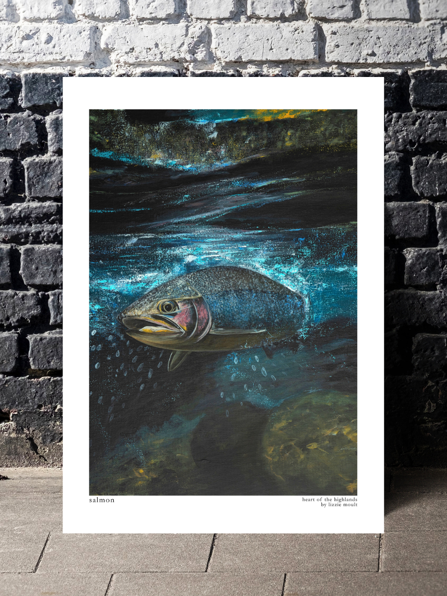 "Salmon" Heart of the Highland Series, Fine Art Print