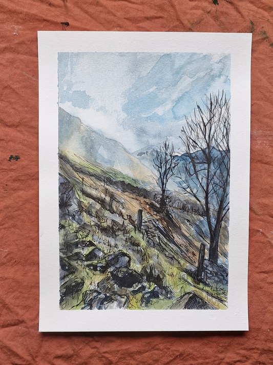 The Devils Staircase View - Watercolour