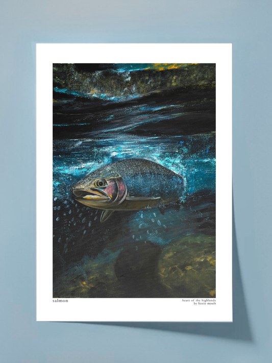 "Salmon" Heart of the Highland Series, Fine Art Print