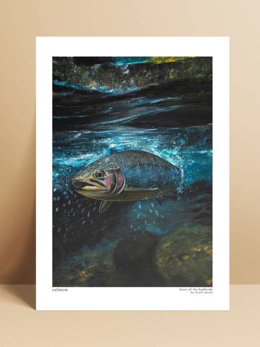"Salmon" Heart of the Highland Series, Fine Art Print