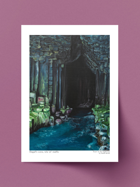 "Fingal's cave, isle of staffa" Heart of the Highland Series, Fine Art Print