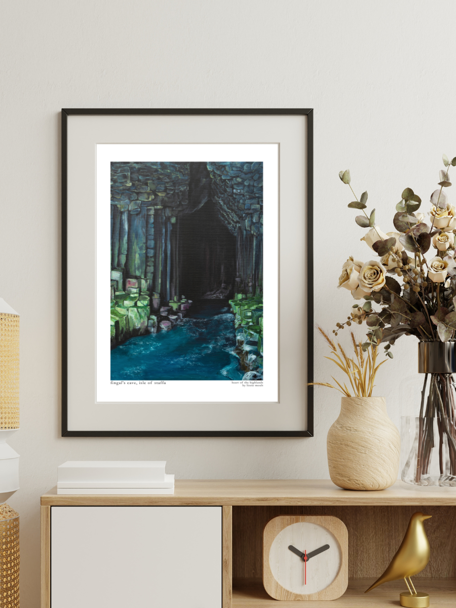 "Fingal's cave, isle of staffa" Heart of the Highland Series, Fine Art Print
