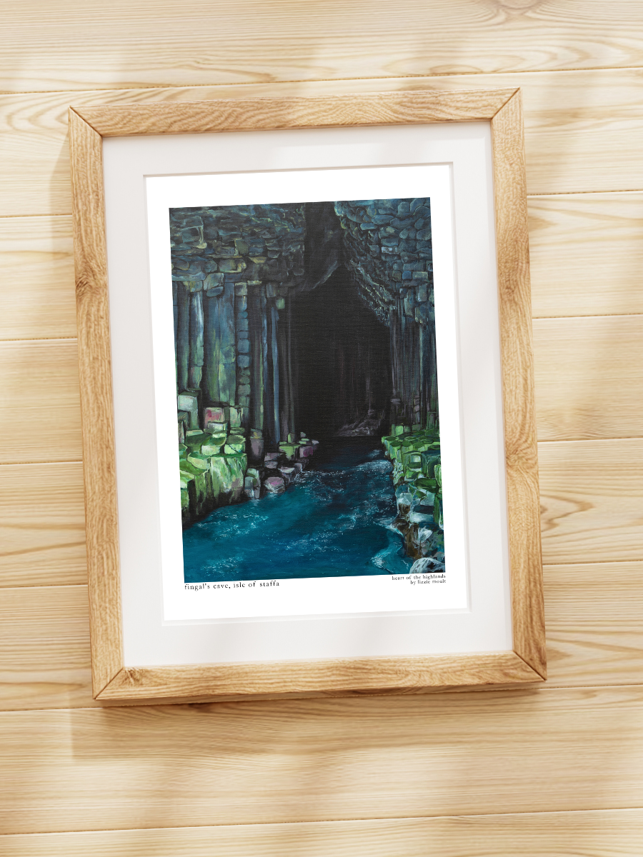 "Fingal's cave, isle of staffa" Heart of the Highland Series, Fine Art Print