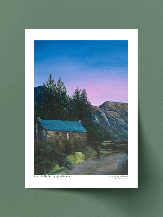 "corryhully bothy, glenfinnan" Heart of the Highland Series, Fine Art Print