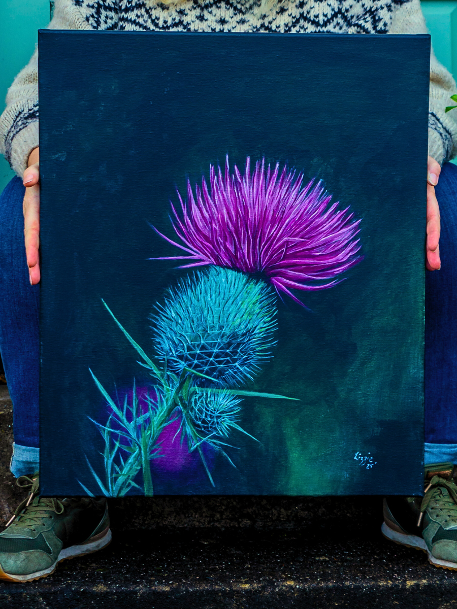 Scottish Thistle - Original - Heart of the Highland Series