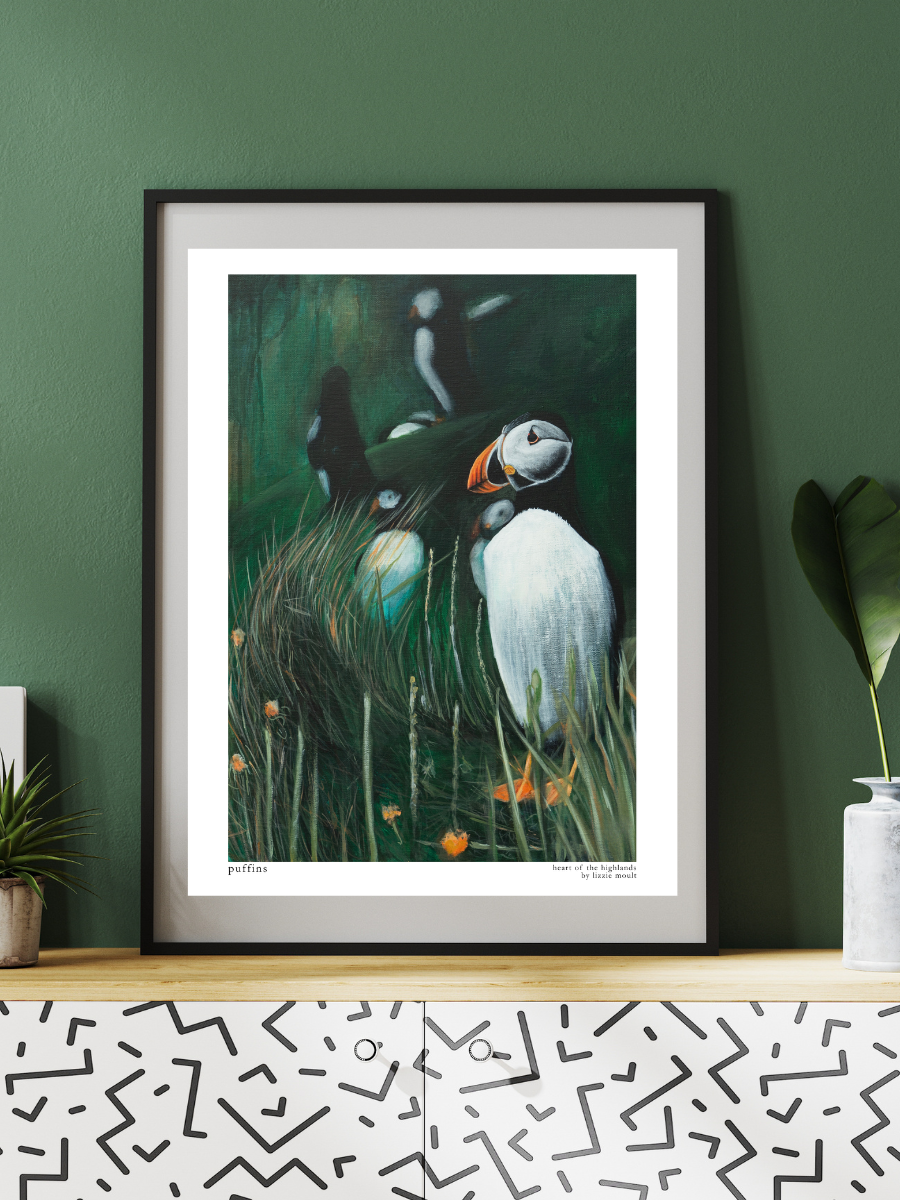 "Puffin" Heart of the Highland Series, Fine Art Print
