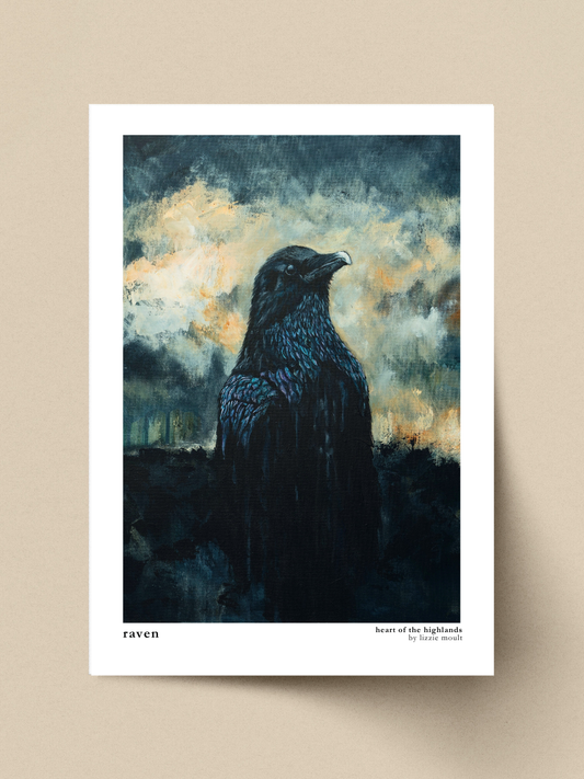 "Raven" Heart of the Highland Series, Fine Art Print