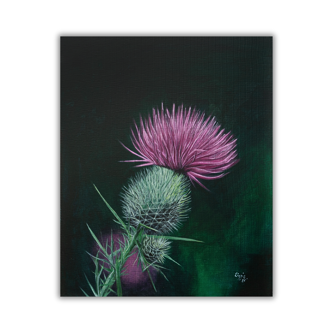Scottish Thistle - Original - Heart of the Highland Series